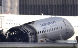 Параметрический "черный ящик" горевшего в Шереметьево SSJ-100 поврежден